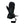Therm-ic black heated mitten with adjustable wrist strap and power button