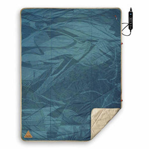 Ignik blue patterned electric blanket with controller
