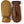 Hestra brown leather and tan fabric mittens