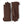 Hestra brown leather gloves with decorative stitching