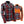 Women red and grey plaid flannel shirt with integrated heating elements