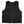 Black sleeveless vest with a front zipper closure and KMFV logo