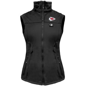 ActionHeat Kansas City Chiefs 5V Women's Softshell Battery Heated Vest
