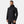 Man wearing a black Helly Hansen hooded insulated jacket
