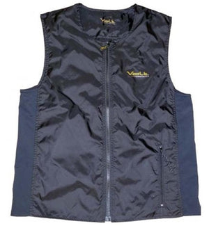 Black Volt Resistance heated vest with front zipper and side panels