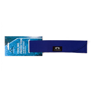 Blue Pyramex cooling neck bandana on retail packaging