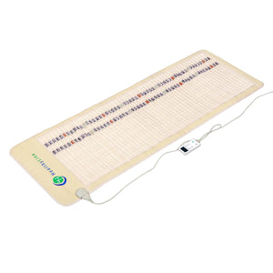 HealthyLine heating mat with embedded stones and digital controller