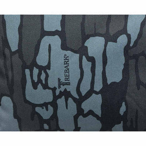Blue and black Trebark camouflage pattern fabric