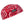Chill-Its red and white paisley print skull cap