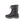 Black insulated winter boot with toggle lacing system and grey lug sole