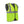 High visibility lime green quilted safety vest with reflective silver stripes