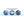 Three circular images showing people running hiking and doing yard work