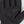 Close up of black athletic glove palm with textured grip padding