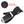 Black winter glove with anti-skid microfiber palm and smartphone pocket