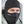 Person wearing a black Seirus balaclava with a perforated nose and mouth area