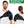 Man and woman wearing black adjustable shoulder heating pads