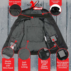 NexGen Heat Men's 'Igniter' Soft-Shell Heated Hooded Jacket