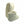 Pair of cream colored plush faux fur heated slippers with a power button on the side