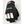 Black Hestra glove with white finger accents and brand logo