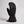 Swany black insulated ski mitten with adjustable wrist strap and drawstring cuff