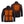 Venture Heat black heated jacket showing internal heating elements on front and back