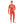 Man wearing red Glovii heated thermal base layer set with power button on chest