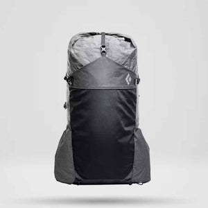 Black Diamond grey and black technical hiking backpack