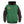 Green Bay Packers varsity style hooded jacket with snap buttons and striped cuffs