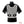 White mesh sports vest with black straps over a black short sleeve shirt