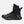 Black tactical boot with side zipper and lace up closure