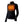 Black long sleeve heated base layer with glowing orange heating elements on the chest