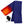 ActionHeat blue fleece scarf with internal heating element and battery pack