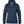 Fjallraven navy blue fleece hoodie with front zipper and leather logo patch