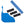 Blue ankle cold therapy wrap with three black velcro straps and one blue elastic bandage