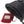 Glovii heated glove with red lithium polymer battery pack connected by cable