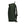 Side view of an olive green backpack with padded straps and mesh back panel
