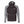 Stormr hooded jacket in black and grey with front zipper and side pockets