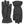 Hestra black leather gloves with white fleece lining