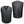 Front and back view of a black ActionHeat heated vest