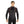 Man wearing a black long sleeve quarter zip shirt with red stitching details