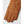 Hestra brown suede glove with decorative stitching on the back