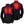 Aheata black heated jacket showing front and back heating elements