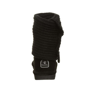 Bearpaw Women's Knit Tall Boots (Black, 9.5)