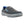 Korkers grey slip on shoe with perforated upper and blue stitching