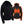 Black hooded softshell jacket with visible internal heating elements