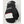 Hestra black winter mitten with white logo and white accent panel