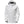 Helly Hansen white hooded waterproof jacket with front zipper and Helly Hansen logo