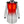 ActionHeat white hooded puffer coat with red heated chest panels