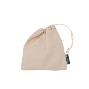 Beige Snow Peak drawstring storage pouch