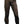 Brown fitted athletic leggings with a front zipper closure